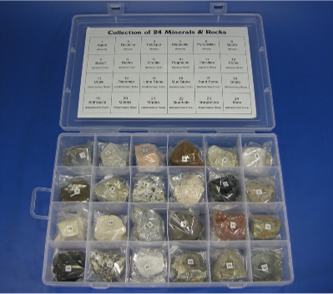 A COLLECTION OF ROCKS AND MINERALS CONSISTING OF 12 SAMPLES