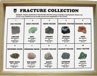 A GROUP OF MINERALS WITH DIFFERENT FRACTURES