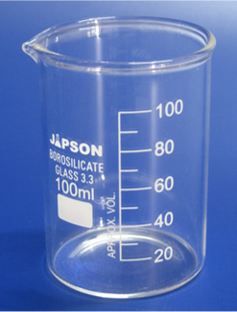 GLASS BEAKER LOW FORM