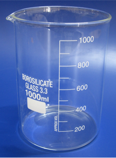GLASS BEAKER LOW FORM