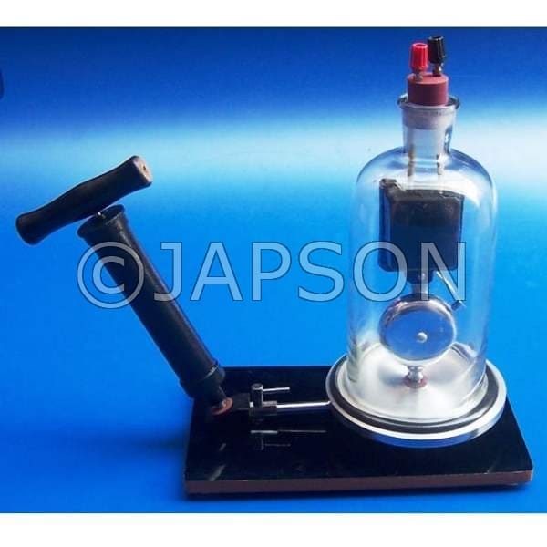 BELL JAR AND VACUUM PUMP SET