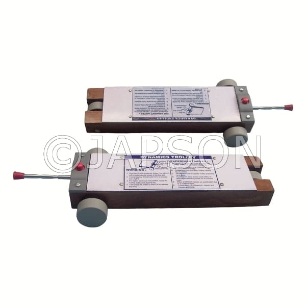 DYNAMIC TROLLEY, WOODEN, PAIR