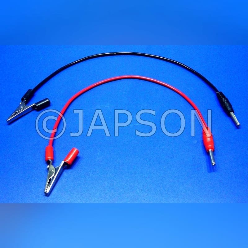 FLEXIBLE LEADS, PVC, PLUG & CROCODILE CLIP