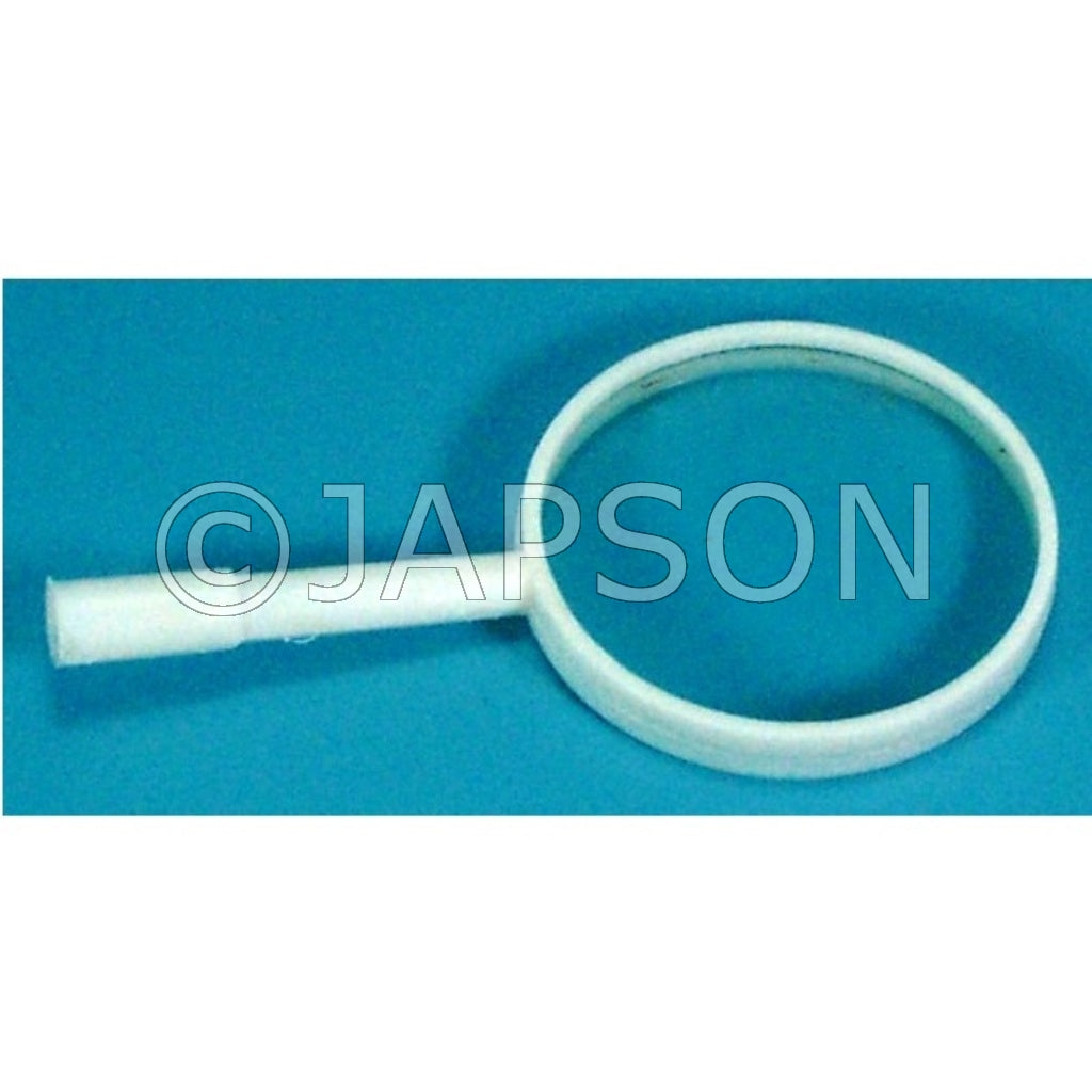 HAND LENS WITH WHITE PLASTIC HANDLE