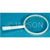 HAND LENS WITH WHITE PLASTIC HANDLE