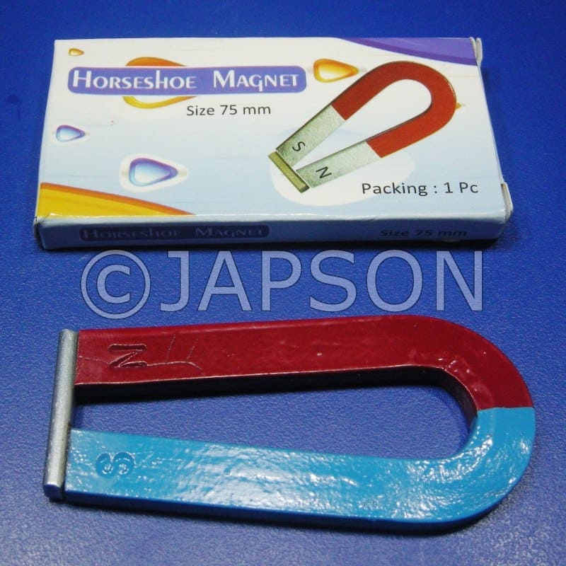 HORSESHOE MAGNET, CHROME STEEL
