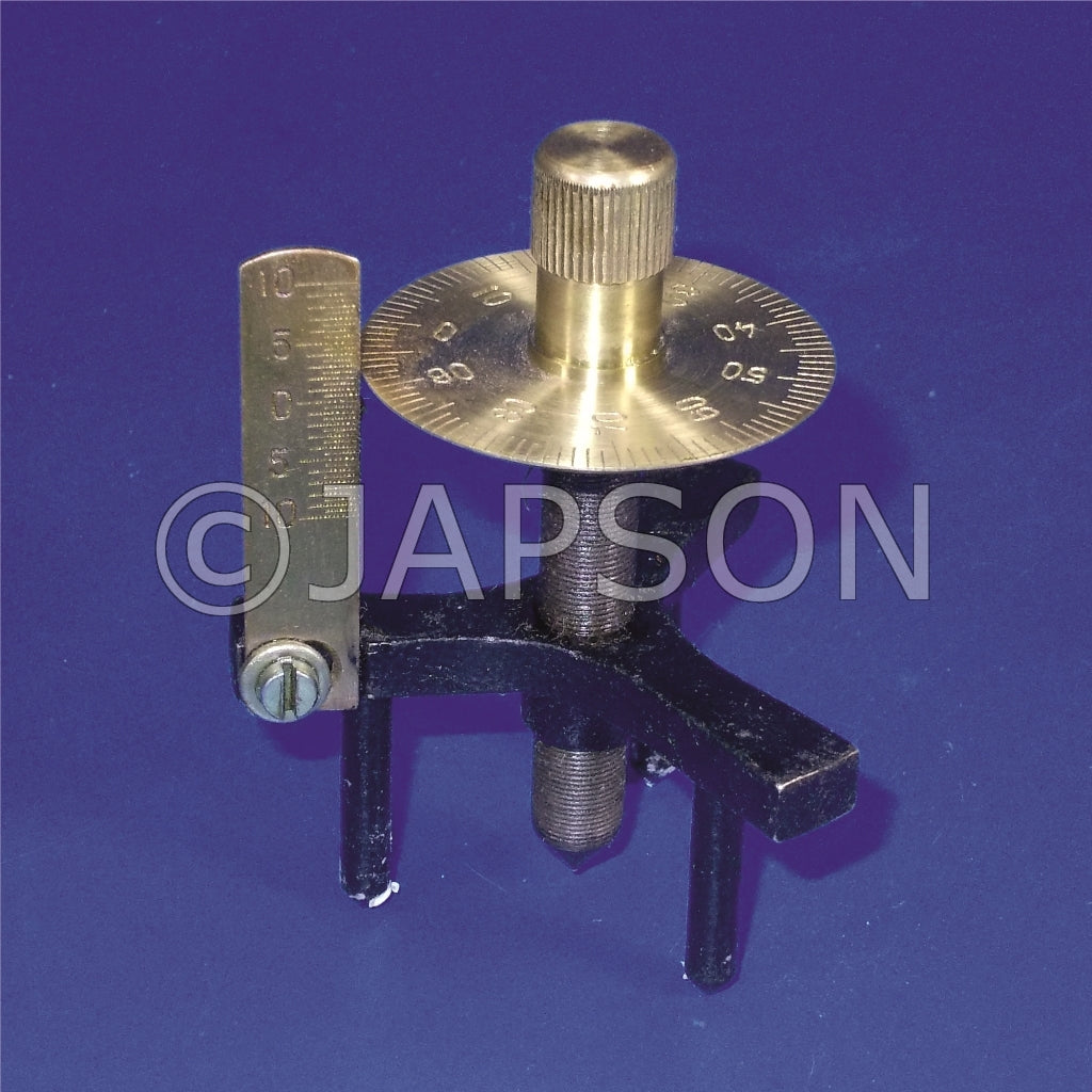 SPHEROMETER, ON TRIPOD STAND