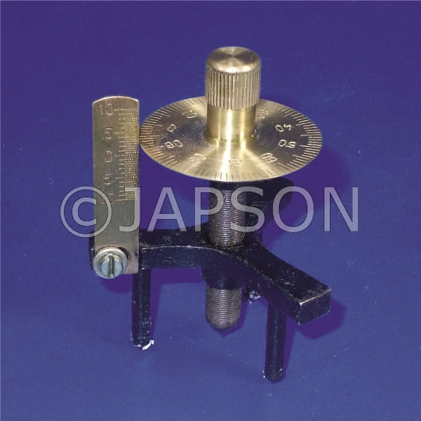 SPHEROMETER, ON TRIPOD STAND