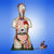 Human Torso with Interchangeable Sex Organs (Male and Female), 24 Parts