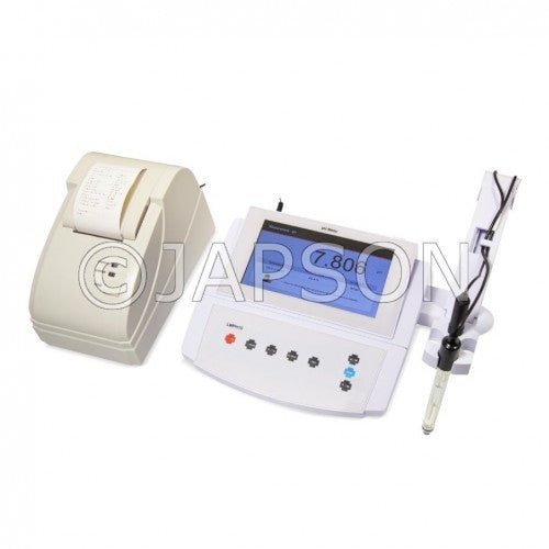 pH Meter, Euro with Printer