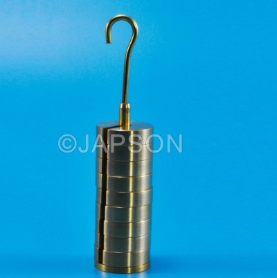 Masses (Weights) Set, Slotted, Brass
