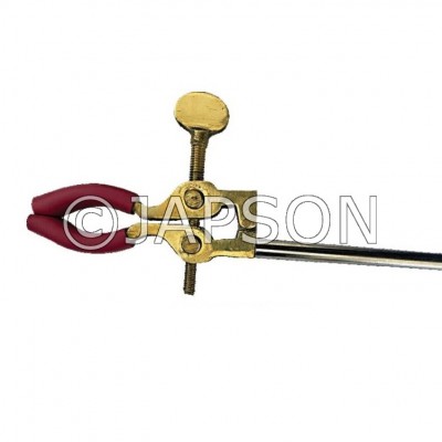 Retort Clamp for Condenser, Brass with Dip Coating