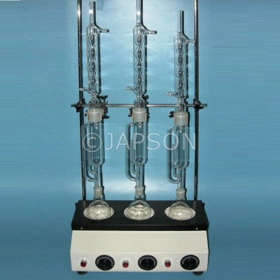 Soxhlet Extraction Apparatus Heating Unit With Glass Parts